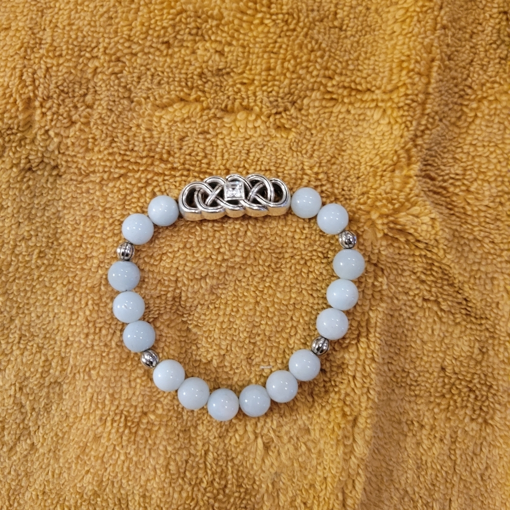 Interlok Lustre Amazonite Stretch Bracelet Nwot - image 5